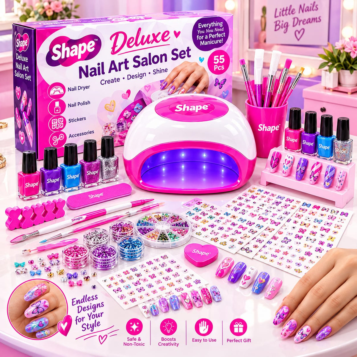 Deluxe Nail Art Salon Set