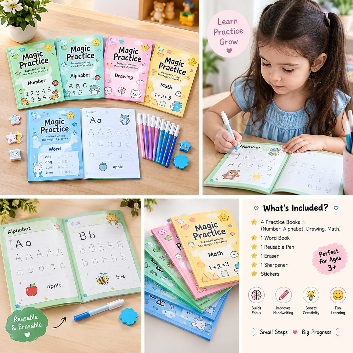 Sank Magic Practice Copybook – Kids Handwriting Learning Book